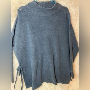 JJill Cowl Neck Long Sleeve Pullover with Tie Side Slits